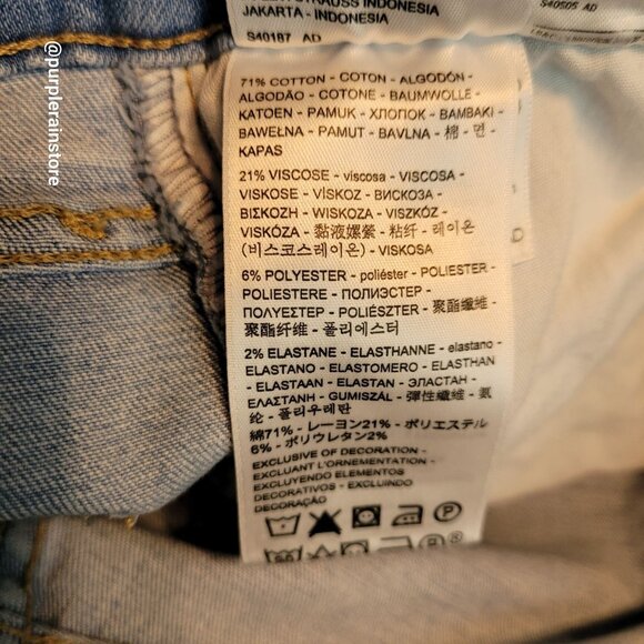 Levi's Jeans 26 Skinny 721 High Rise Medium Light Wash Stretch Denim Western - Picture 5 of 12